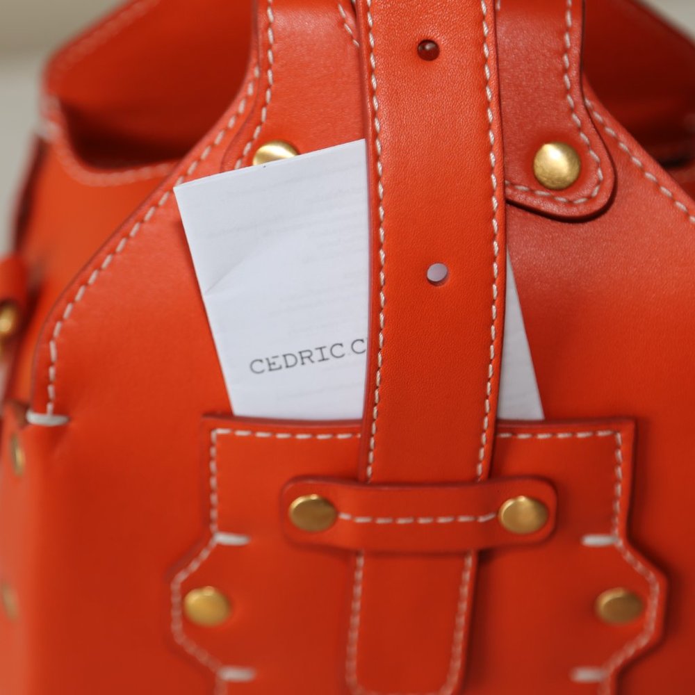 Paris based Belgian designer Cédric Charlier Made in Italy Runway bag Mint - Picture 7 of 12